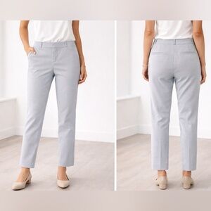 Banana Republic Avalon Pants Women Size 2 Gray Slim Stretch Ankle Work Career